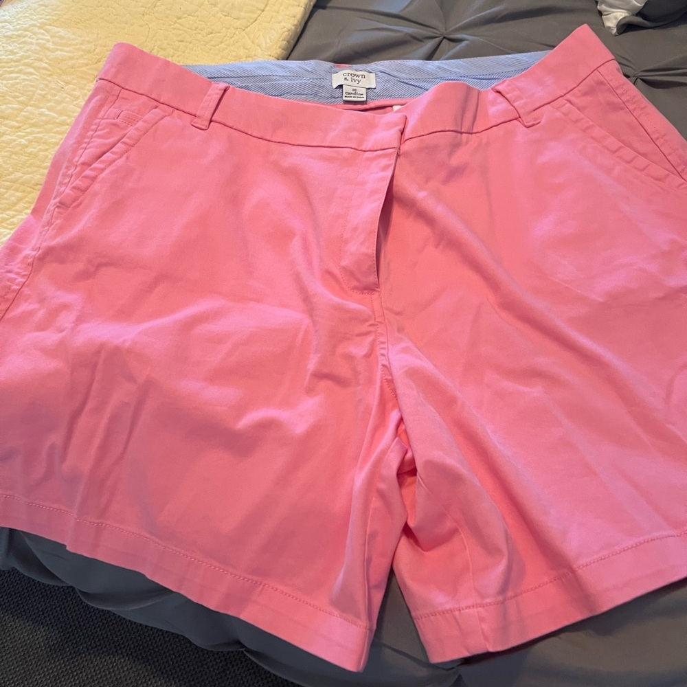 crown & ivy Bright Pink Women's Bermudas